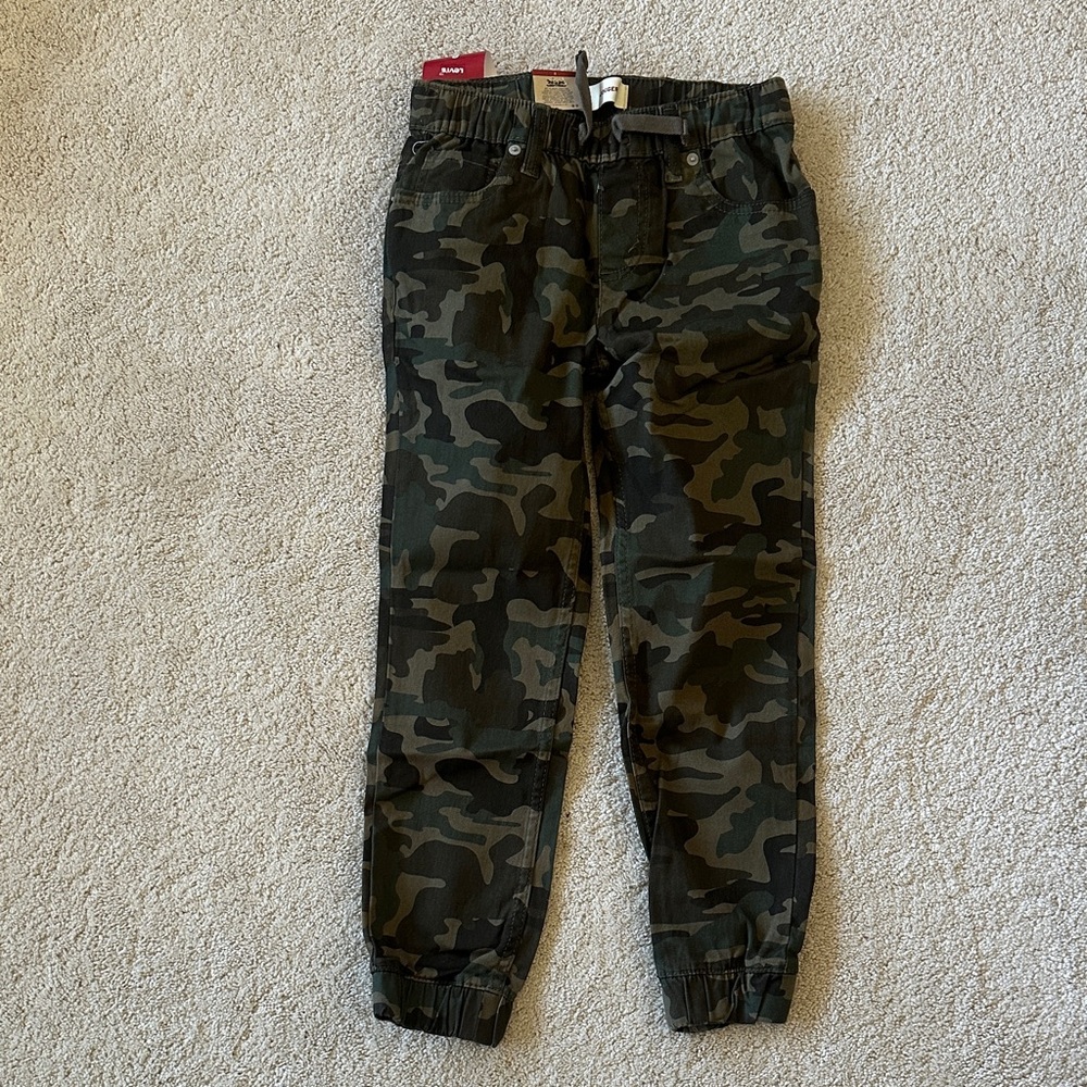 Levi's Kids Green Camo Joggers